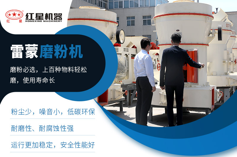 客戶來廠考察雷蒙磨粉機