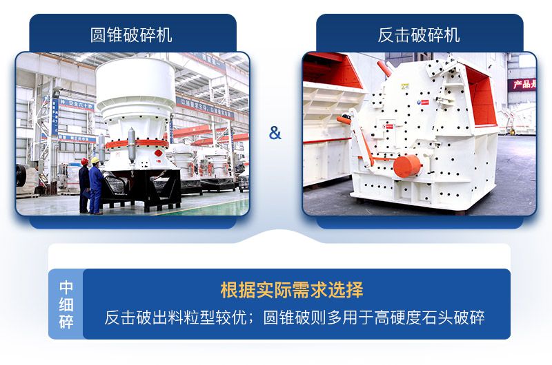 反擊破和圓錐破廠家現(xiàn)貨圖 反擊破和圓錐破廠家現(xiàn)貨圖