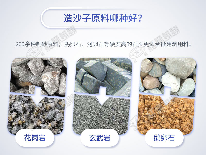 高質量機制砂原料主要來源 高質量機制砂原料主要來源