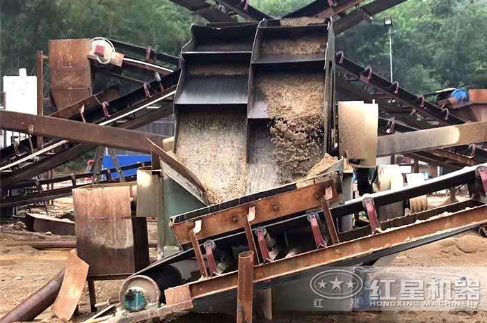 石子水洗設備洗砂現場 石子水洗設備洗砂現場