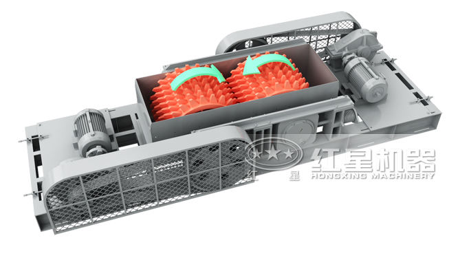 雙齒輥破碎機(jī)結(jié)構(gòu)圖 雙齒輥破碎機(jī)結(jié)構(gòu)圖