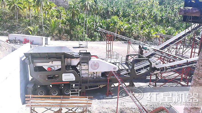 紅星移動石子機搭載顎式破碎機 紅星移動石子機搭載顎式破碎機